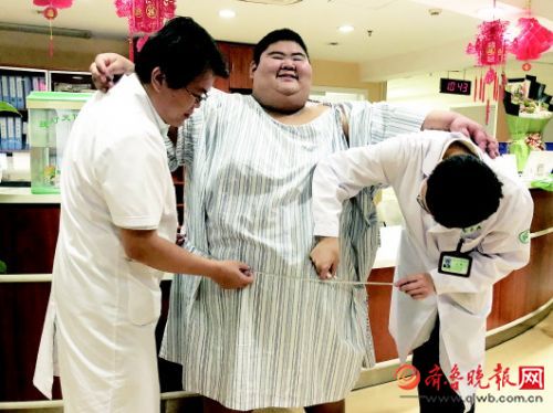 山东第一胖瘦了!切掉4\/5的胃,668斤变604斤