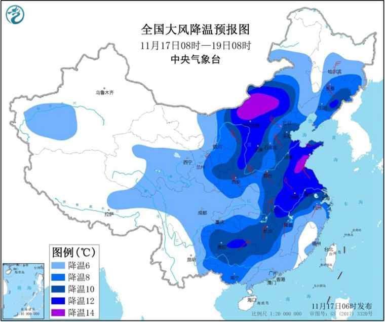 全国三分之二国土气温或创新低 东北有大到暴雪