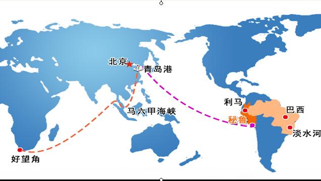 世界地图秘鲁地理位置图片