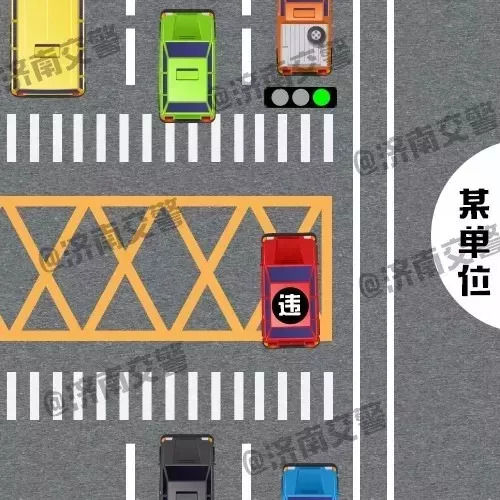 人行道,网状线停车解读:机动车一次连续变更二条以上机动车道的