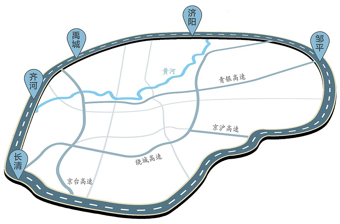 大北环大南环进入招标阶段济南四大外环脉络已定