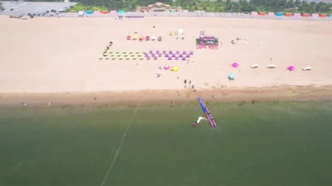 威海荣成市 来石岛湾休闲沙滩 解锁夏日海滨新玩法