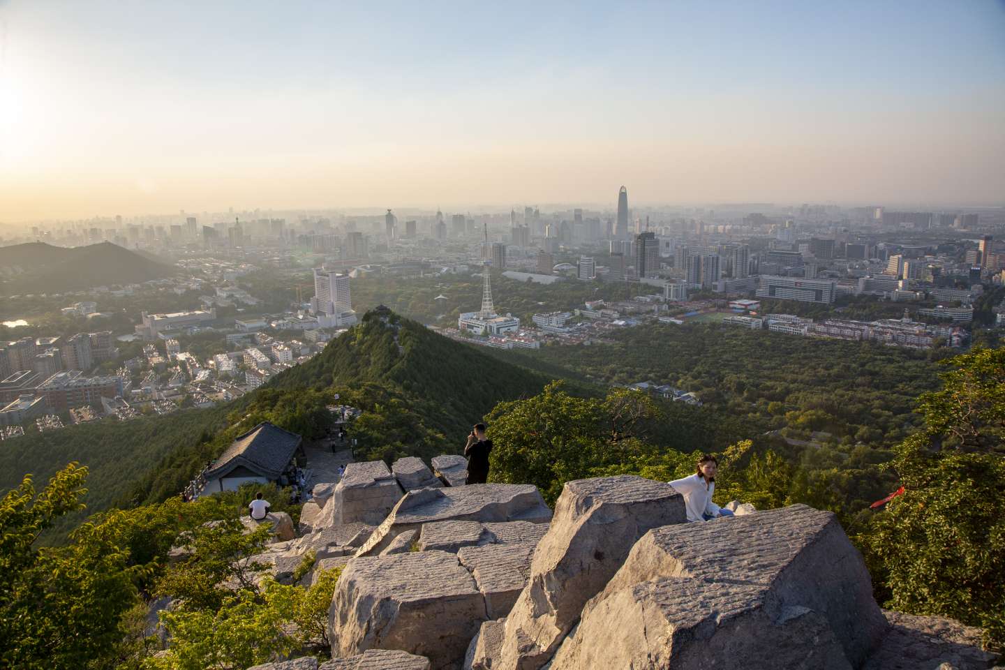 济南千佛山全景图图片