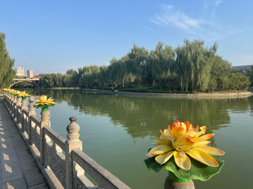 青州南阳河音乐喷泉图片
