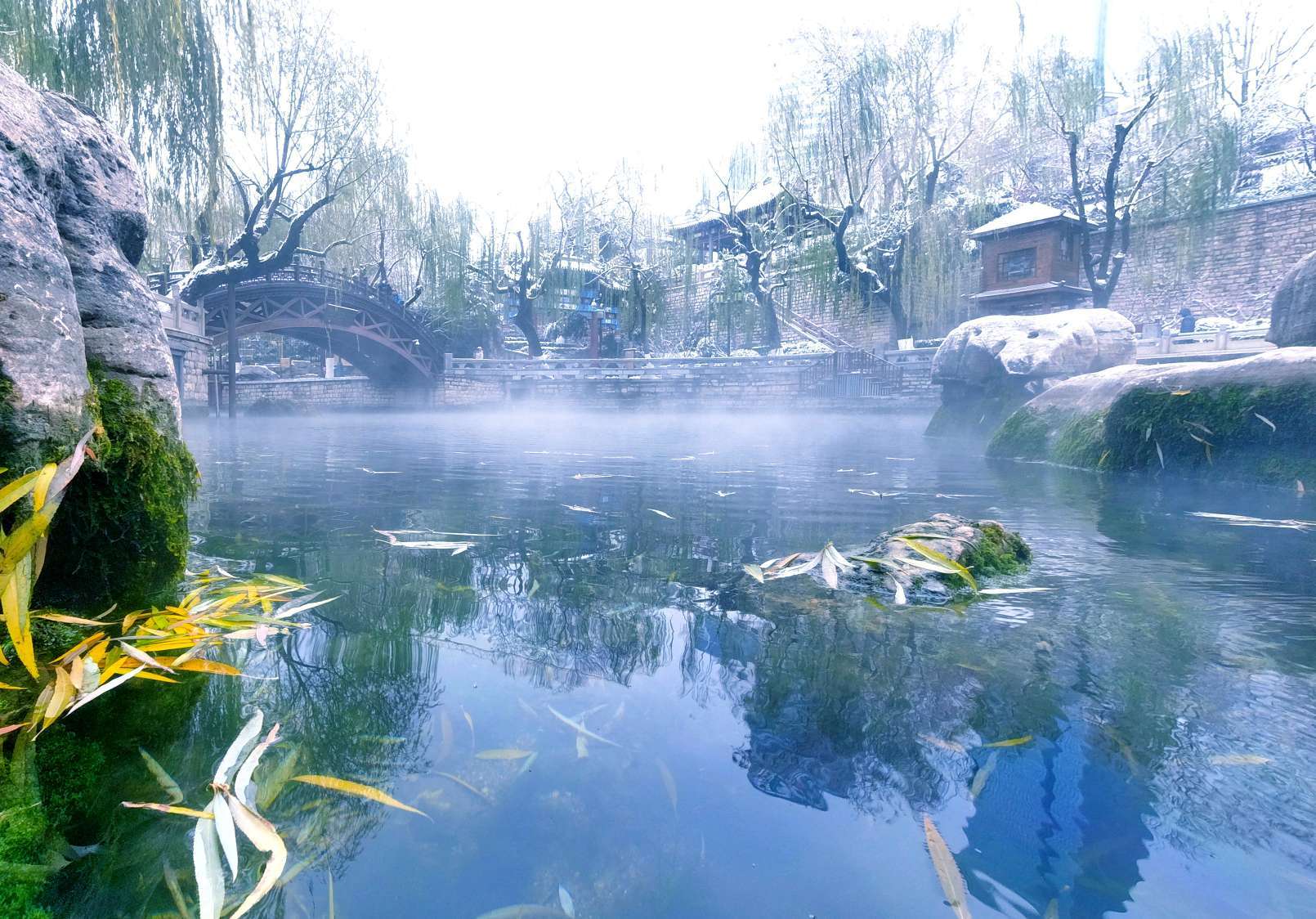 济南南部山区冬季景点图片