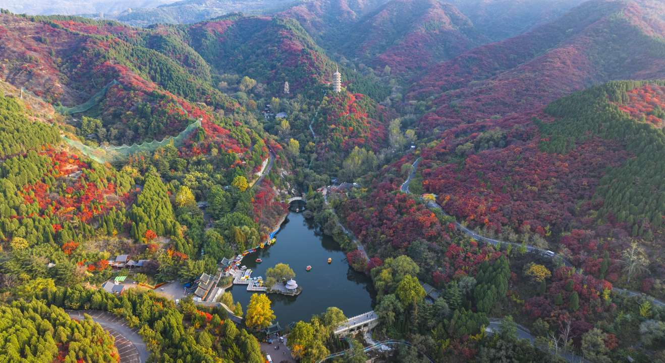 金龙山红叶谷图片