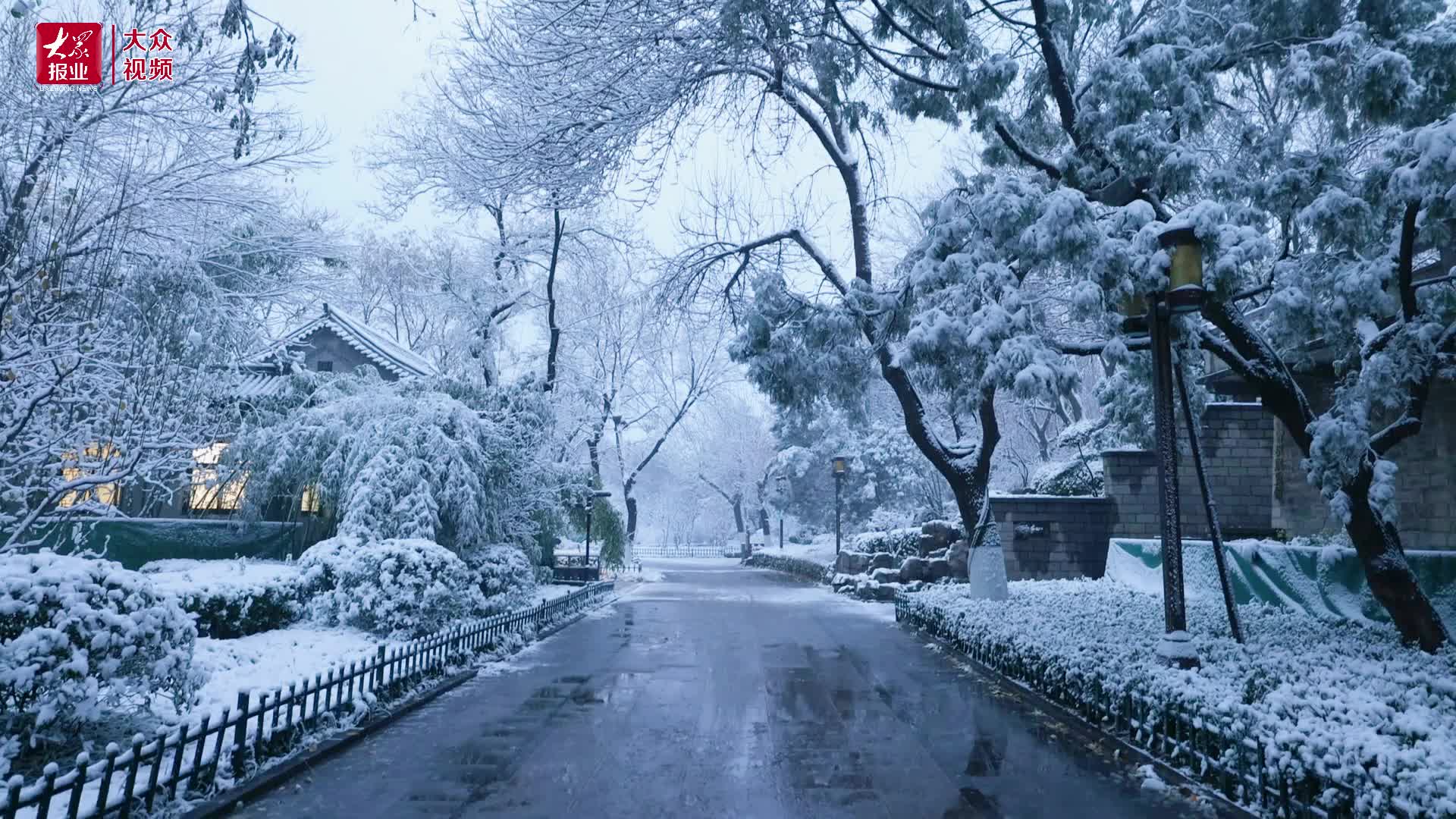 济南大明湖冬季图片图片