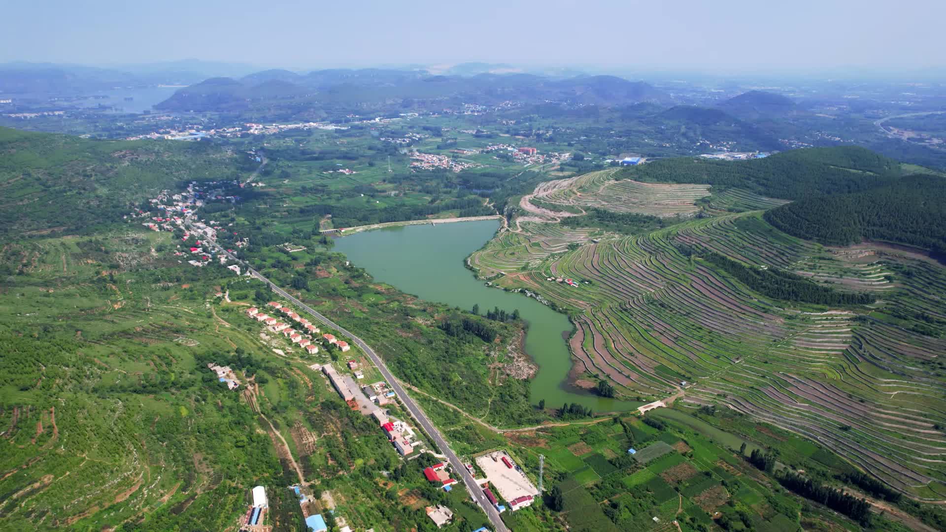 枣庄市山亭区龙床水库图片