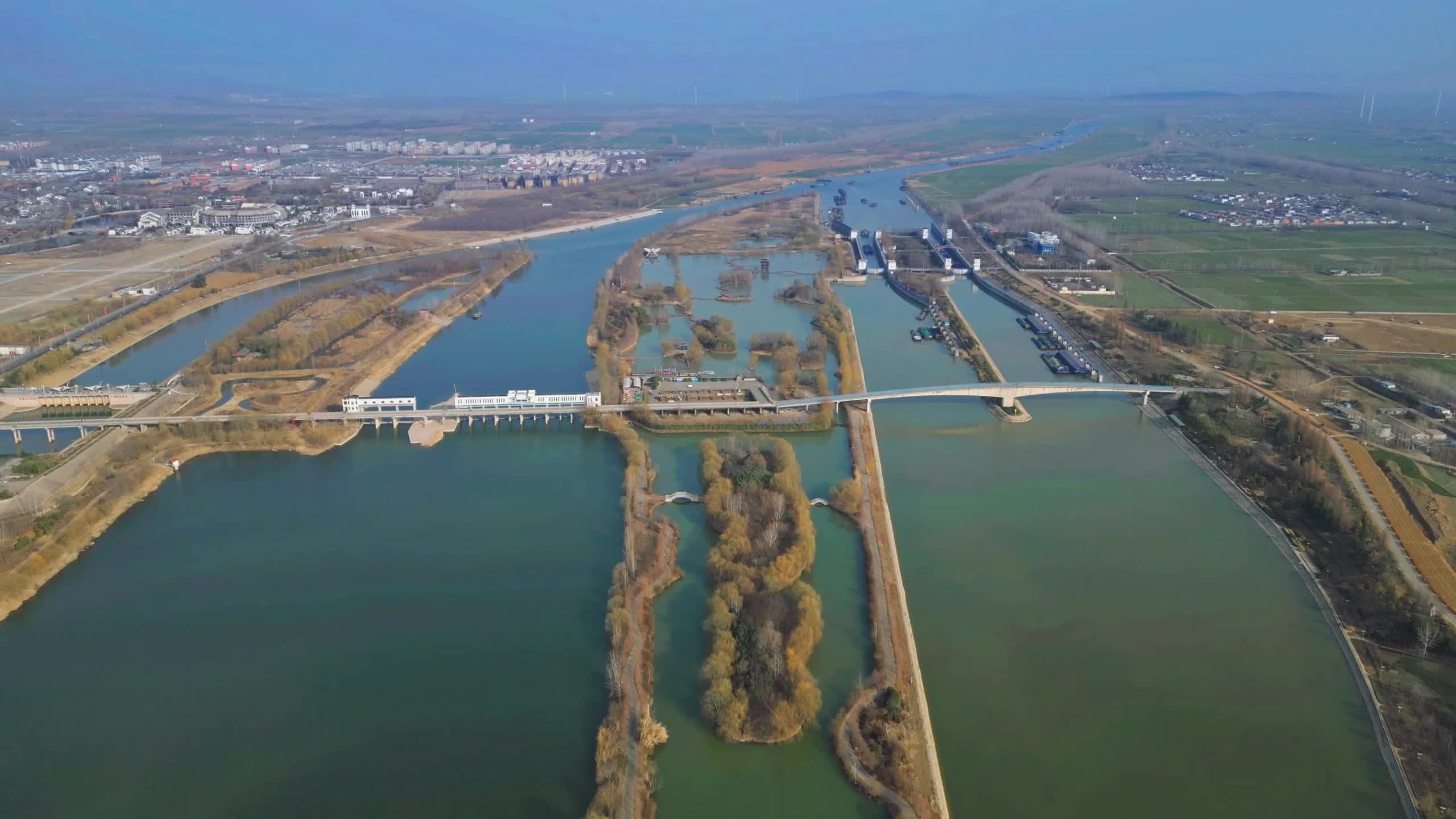 台儿庄双龙湖湿地图片