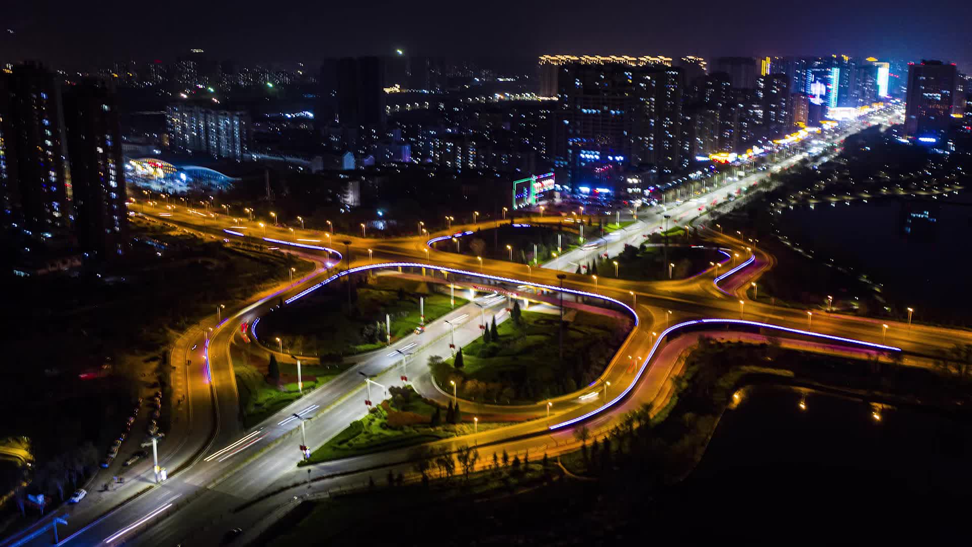 菏泽夜景图片